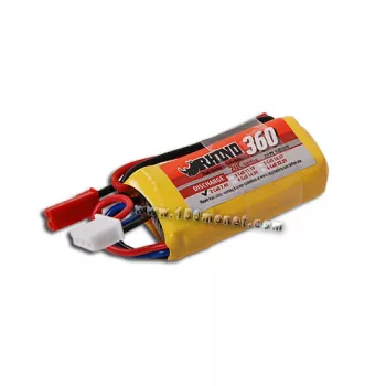 Аккумулятор 7.4V 360mAh 20C Lipoly Pack (Rhino, R360-20-2) фото 1