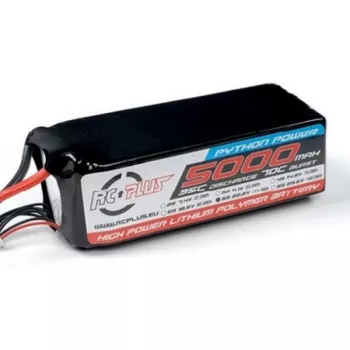Аккумулятор RC Plus PYTHON Li-Po 22.2V 5000 mAh 6S1P 35C T-plug  Soft Case фото 1