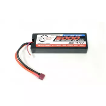 Аккумулятор PYTHON Li-Po 7.4V 5000 mAh 2S 35C T-plug Hard Case фото 1
