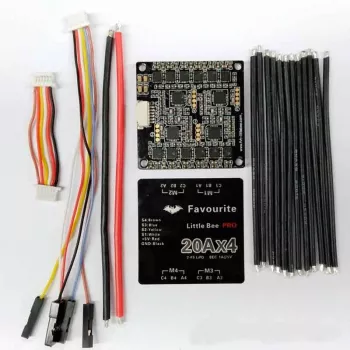 Регулятор FVT LittleBee 20A PRO 4-в-1 F396MCU BLHeli ESC BEC 5В/1А 2-4S фото 3