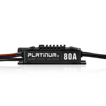 Бесколлекторный регулятор хода HOBBYWING PLATINUM PRO V4 80A 3-6S для авиамоделей фото 3