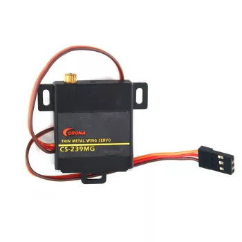 Сервопривод Corona CS239MG Analog Metal Gear 4.6kg / 0.14sec / 22g (thin wing servo) фото 1