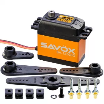 Цифровой сервопривод Savox 30-36кг/см 4,8-6В 0,16сек 79г (SA-1230SG) фото 2