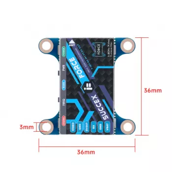 Полётный стек iFlight SucceX-E F4 V2.1 FC+45A 4 IN 1 ESC+Force 800mW VTX фото 3