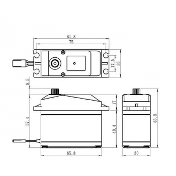 Сервопривод Savox SV-0236MG "Super Torque" Steel Gear Digital 1/5 Scale Servo (High Voltage) фото 3