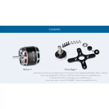 Электродвигатель T-Motor AT4120 250KV 3D Fixed Wing Airplane Long Shaft фото 3