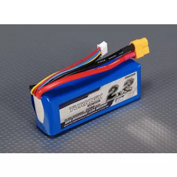 Аккумулятор 11.1V 2200mAh 3S 30C Lipo Pack (Turnigy, HO2200.3S.30) фото 1