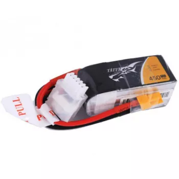 Аккумулятор Tattu LiPO 14,8 В 450 мАч 4S 75C (TA-75C-450-4S1P-XT30) фото 1