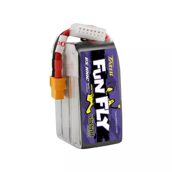 Аккумулятор Tattu FunFly LiPO 22,2В 1550мАч 6S 100C XT60 фото 4