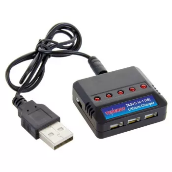 Зарядное устройство Tenergy T439 5-in-1 LiPo 1S USB Charger фото 1